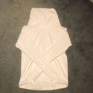 white lululemon turtle neck